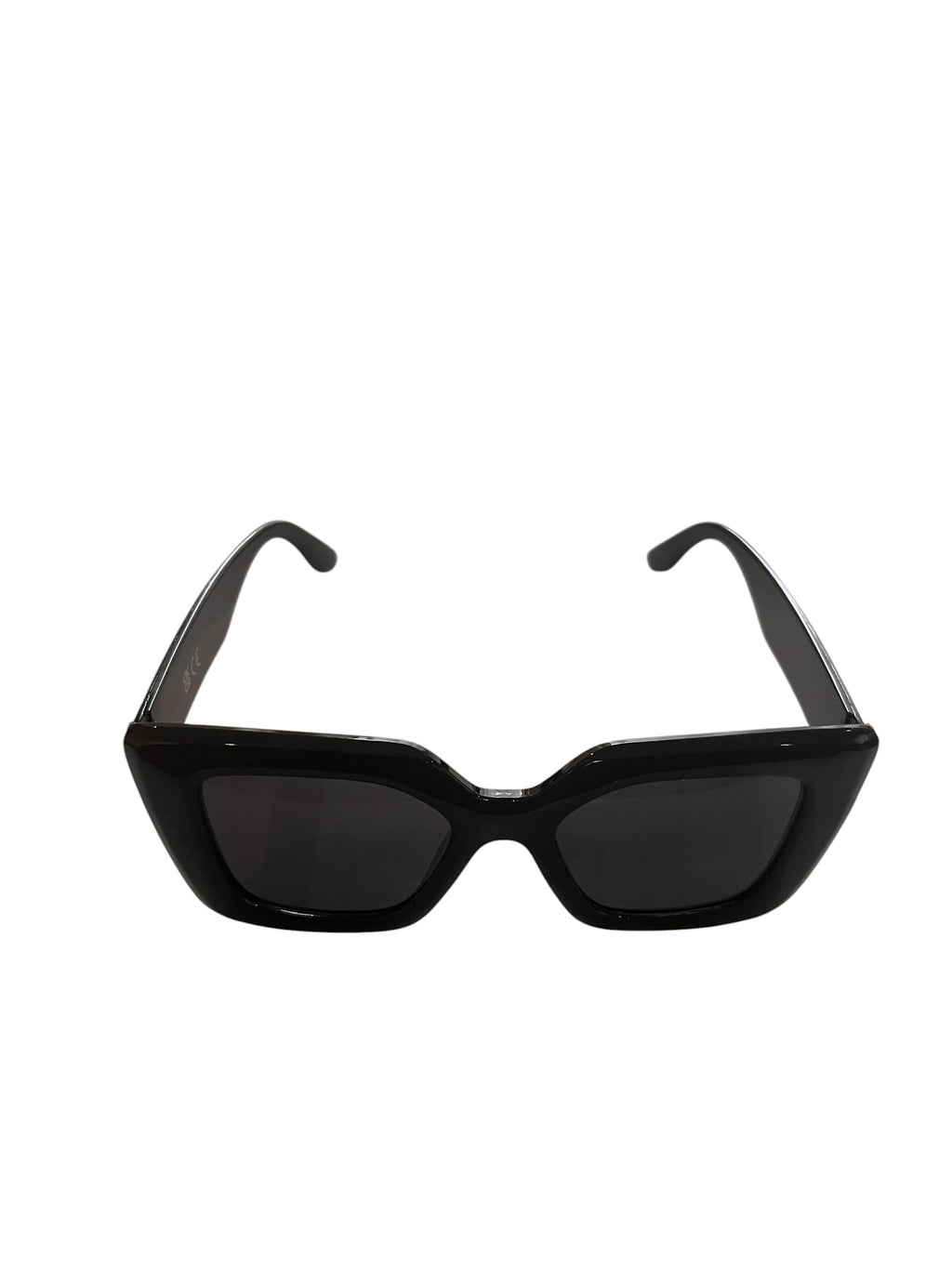 Bold Rectangle Sunglasses for – Glossy Black Statement Frame